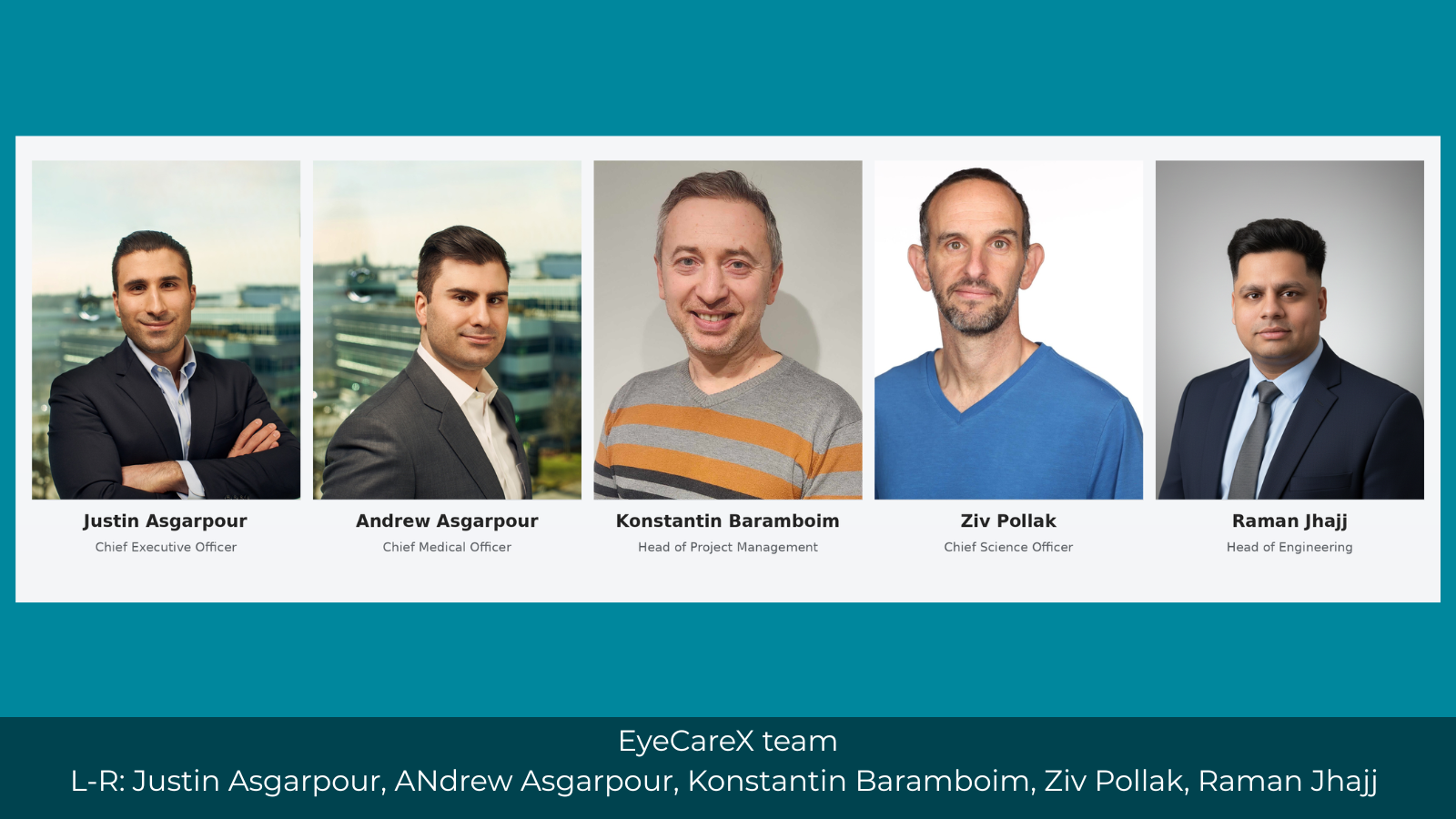 group photo EyeCareX team